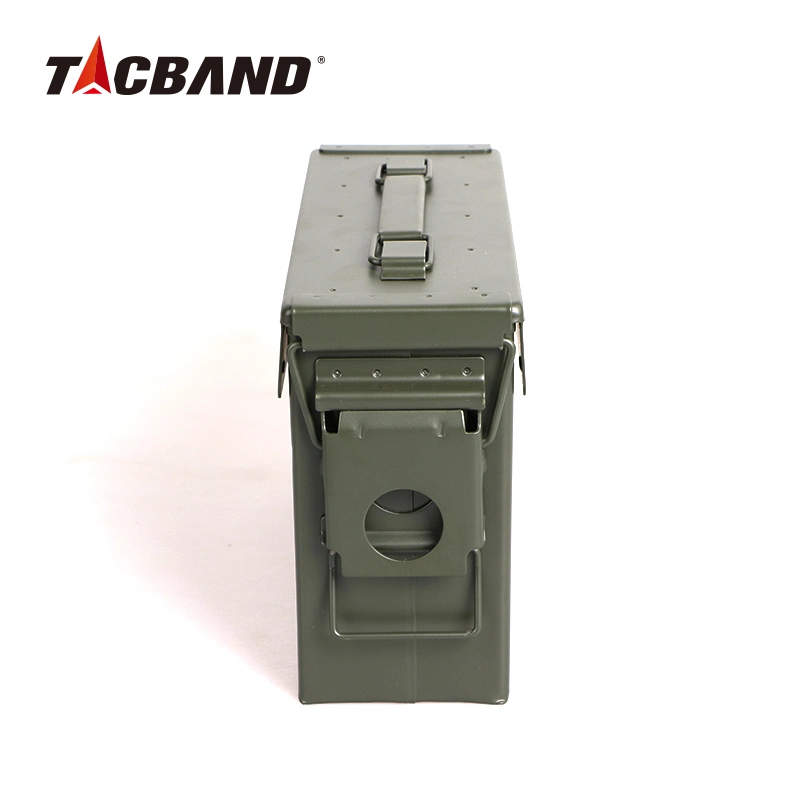 Tacband Military Style Army Green Metal Gun Money Safe Tool Ammo Box