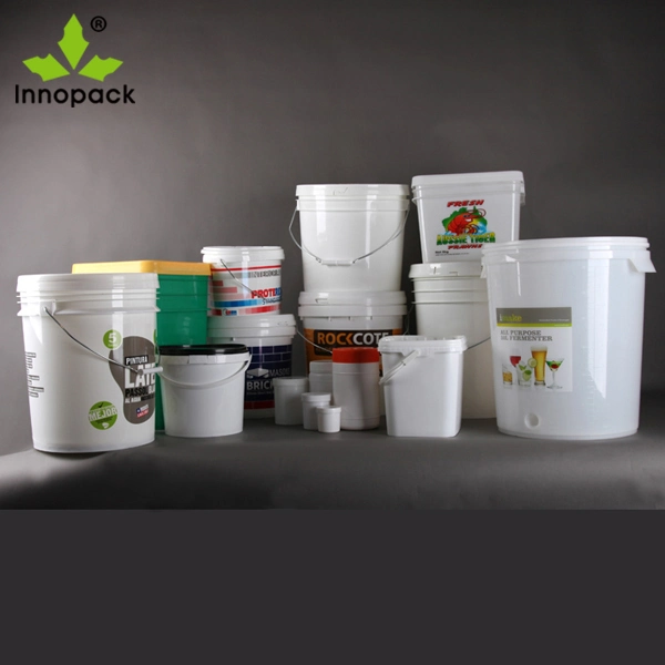 Innopack Food Grade High Quality 1 Gallon Plastic Bucket Square Barrel HDPE Jerry Can for Liquid