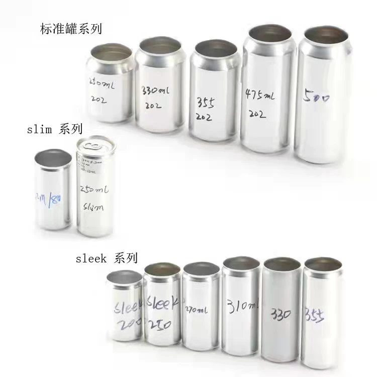 Sleek Slim Stubby Aluminum Cans 150ml 180ml 200ml 500ml Beverage Cans Bpani Liner Cans Bottle Can Aluminum Cans in Bulk