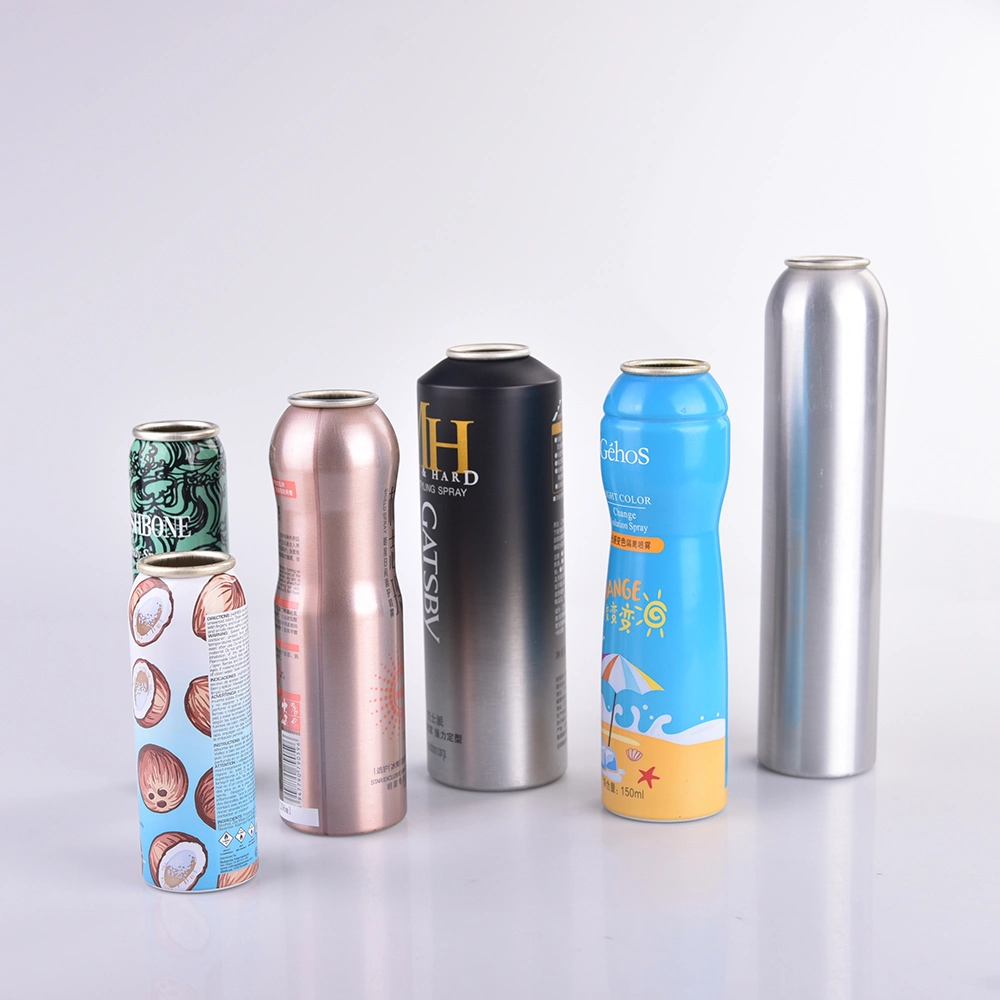 Aerosol Metal Can Aerosol Aluminum Bottle 50ml 100ml Spray Can Customize Size and Logo Print for Cosmetic Skincare