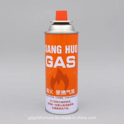 Lata de hojalata de aerosol de gas butano para la venta