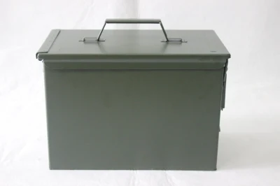 Caja de balas de metal militar Caja de herramientas de lata de munición M2a1