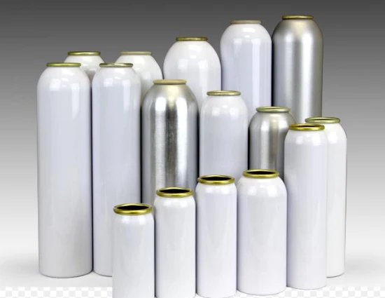 Cmyk personalizado que imprime pequeñas latas de aluminio recargables vacías de la botella del espray de aerosol