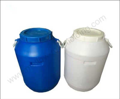 Bidón de tambor de plástico HDPE 50L de moldeo por soplado para almacenamiento de aceite de cocina de agua barril de embalaje químico